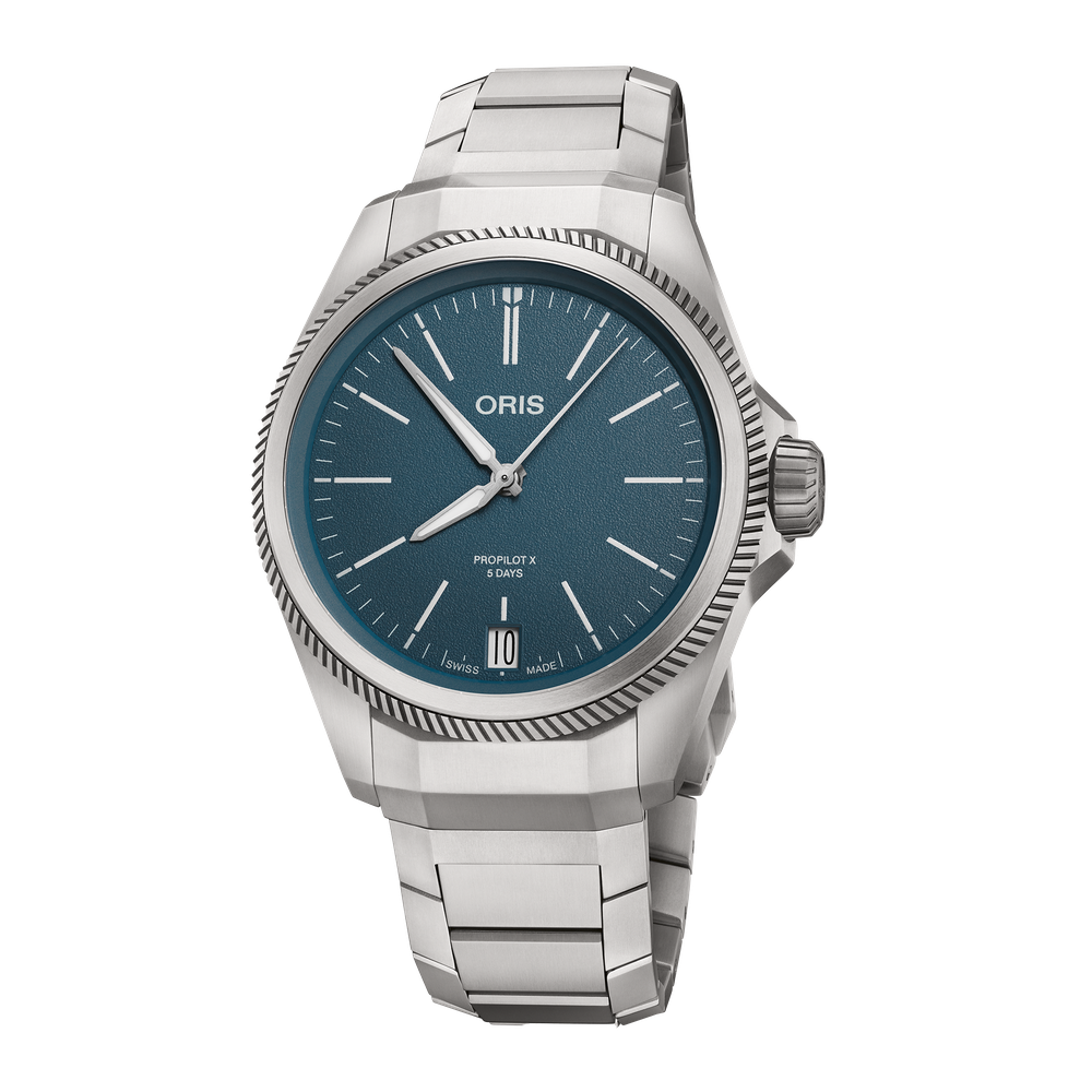 ProPilot X Calibre 400 39mm Blue Dial Titanium Bracelet