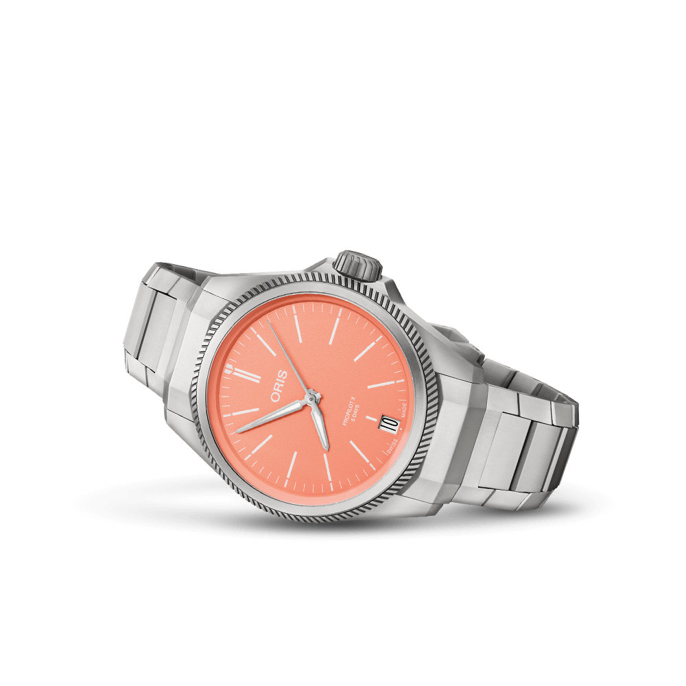 ProPilot X Calibre 400 39mm Salmon Dial Titanium Bracelet