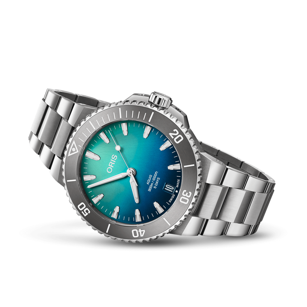 Great Barrier Reef Limited Edition IV 43.5mm Steel Case and Bracelet Gradient Blue Dial