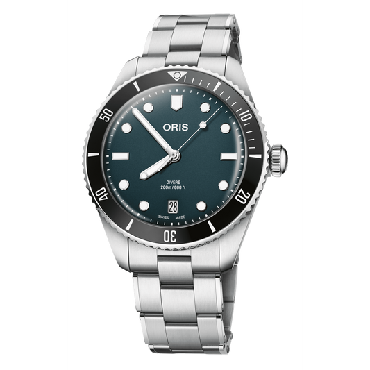 Divers Date 39mm Blue Dial Steel Case and Bracelet