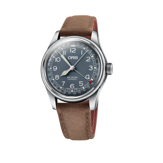 Big Crown Pointer Date 40mm Leather Strap