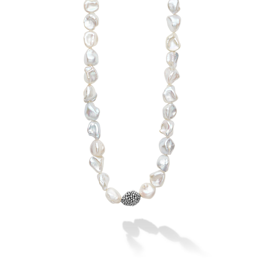 Sterling Silver and Keshi Pearl Necklace