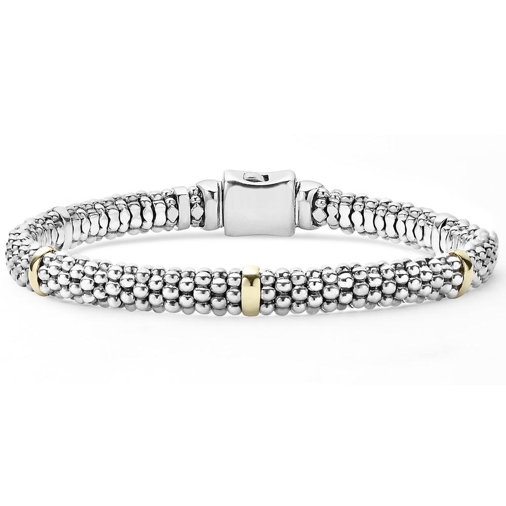 18K Gold and Sterling Silver Bracelet