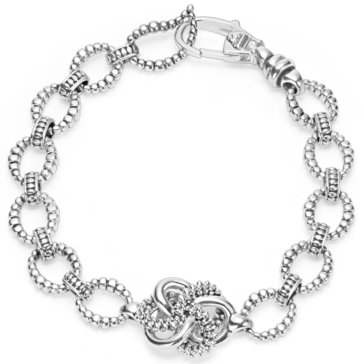 Lagos Silver Love Knot Link Bracelet Lenox Jewelers