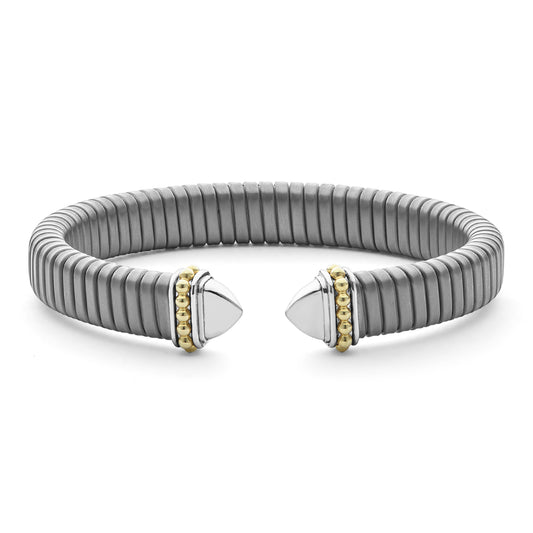 18K Gold Titanium and Sterling Silver Bracelet