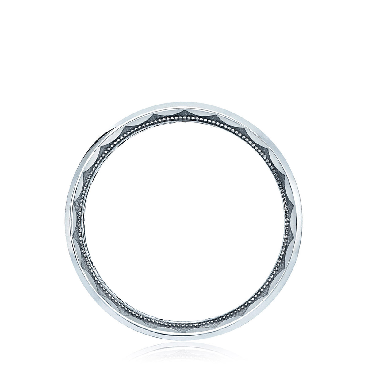 Tacori 18K White Gold Brush Finish Wedding Band