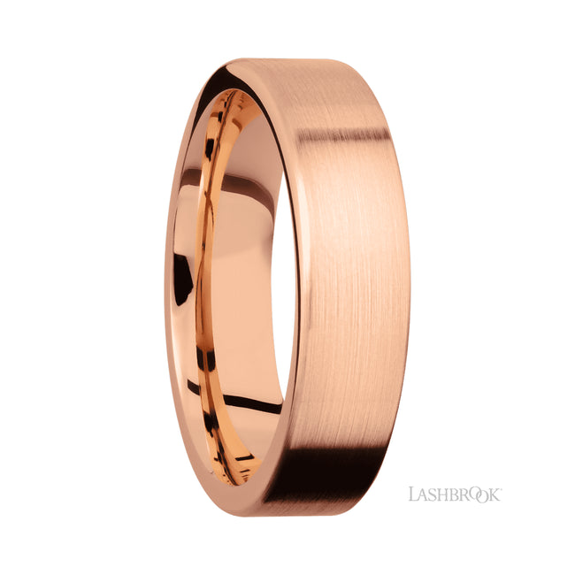 Lashbrook Flat 14K Rose Gold Band