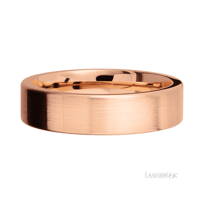 Lashbrook Flat 14K Rose Gold Band