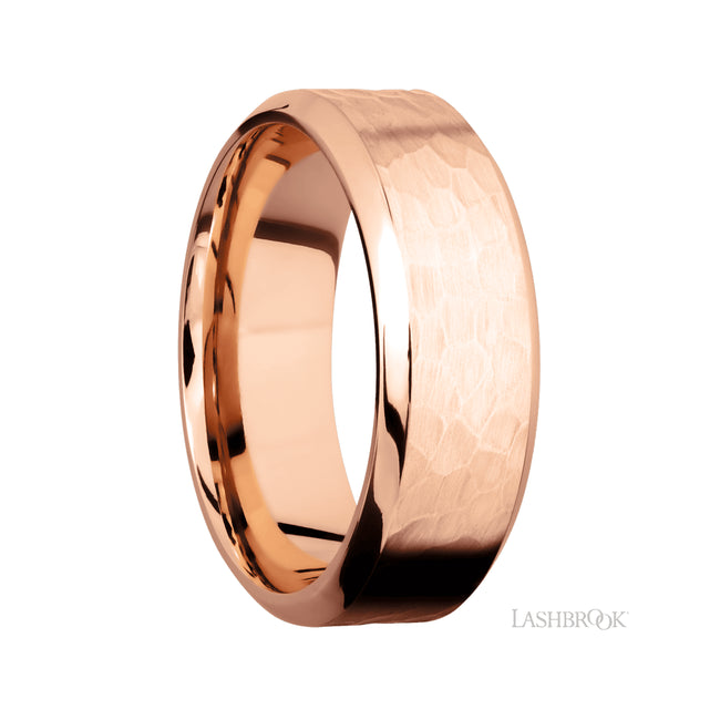 Lashbrook High Bevel 14K Rose Gold Band