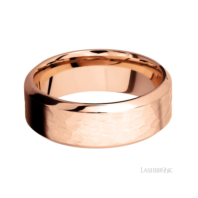 Lashbrook High Bevel 14K Rose Gold Band