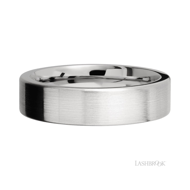 Lashbrook Flat 14K White Gold Band