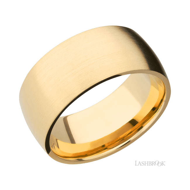Lashbrook Domed 14K Yellow Gold Band