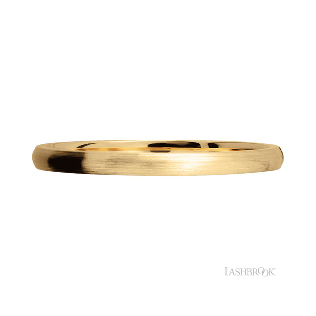 Lashbrook Domed 14K Yellow Gold Band