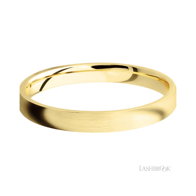 Lashbrook Domed 14K Yellow Gold Band