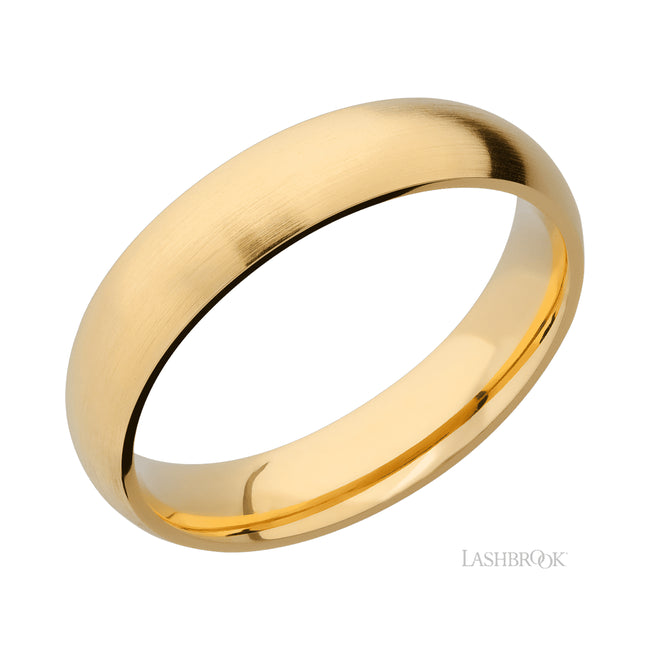 Lashbrook Domed 14K Yellow Gold Band