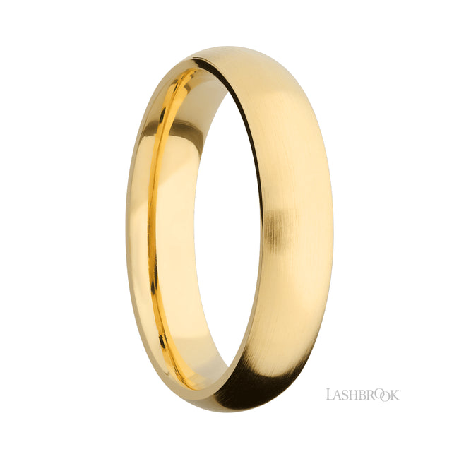 Lashbrook Domed 14K Yellow Gold Band