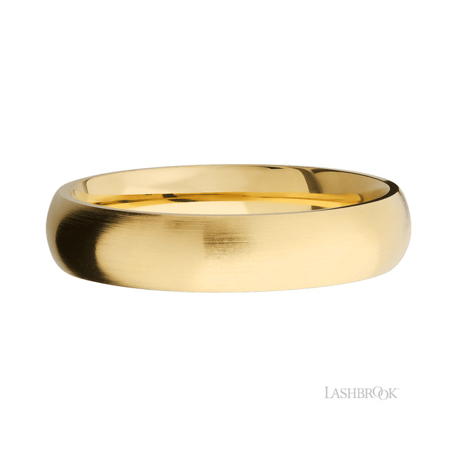 Lashbrook Domed 14K Yellow Gold Band