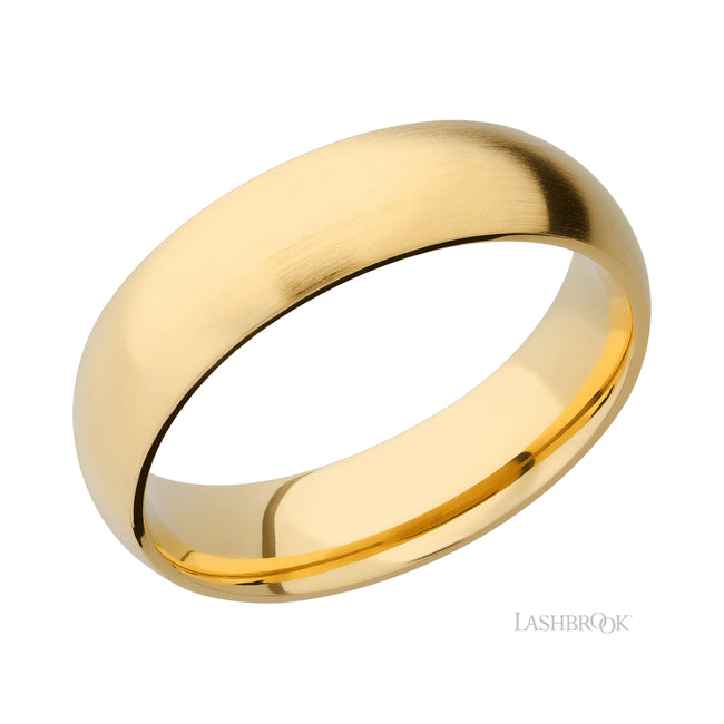Lashbrook Domed 14K Yellow Gold Band