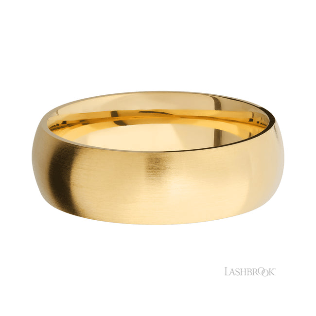 Lashbrook Domed 14K Yellow Gold Band