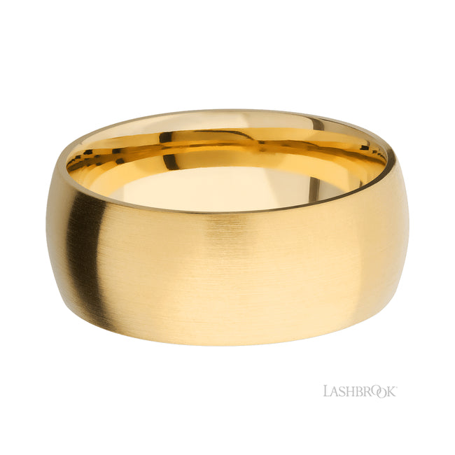 Lashbrook Domed 14K Yellow Gold Band