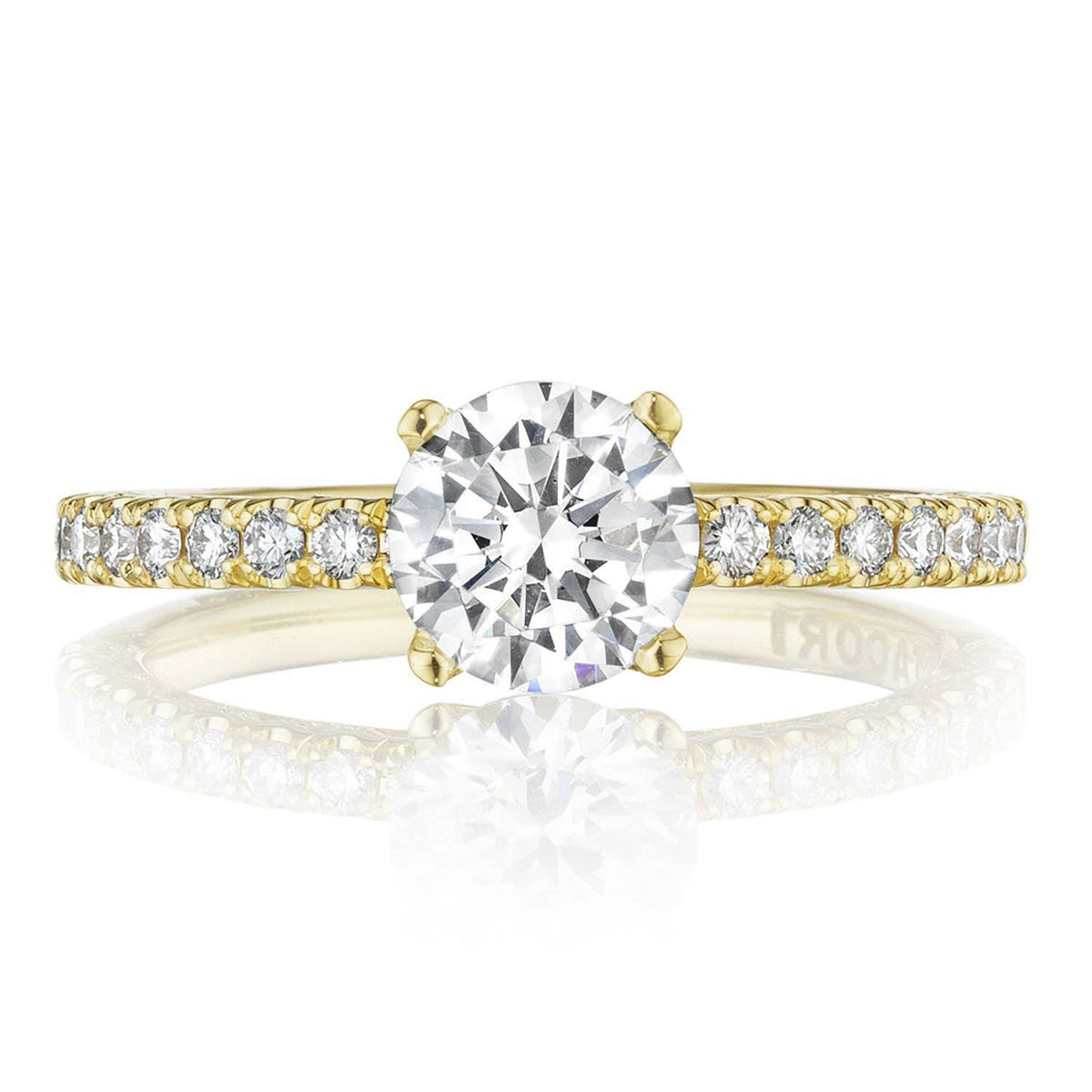 Tacori Round Solitaire Engagement Ring in 18K Yellow Gold