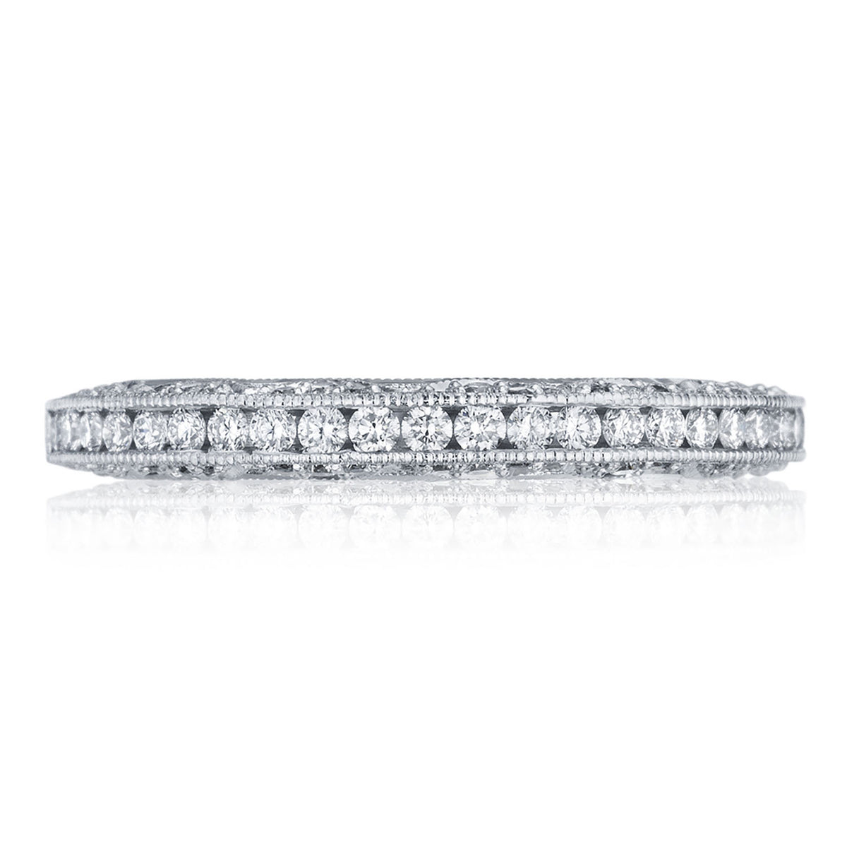 Tacori Channel Set Wedding Band in 18K White Gold