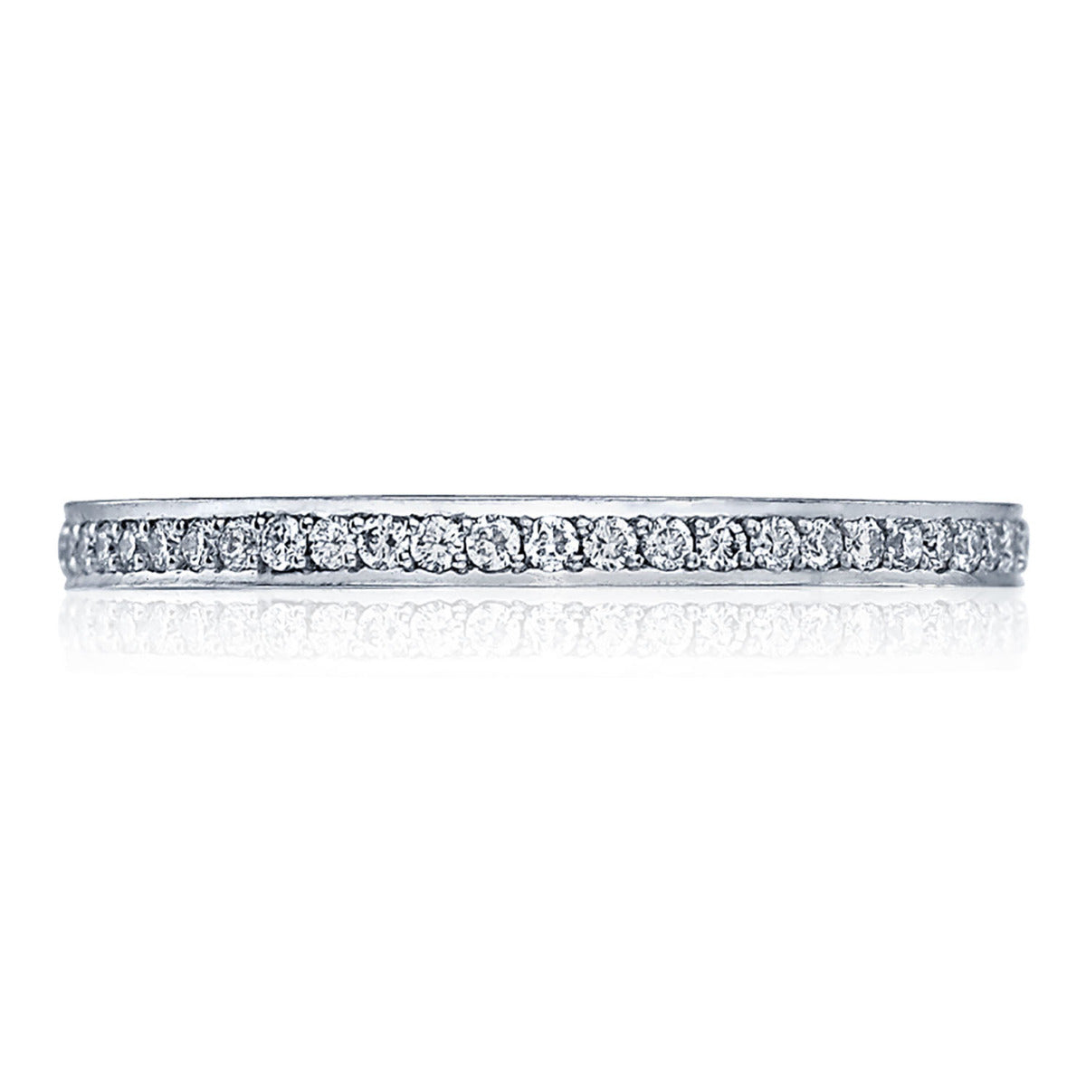 Tacori Pavé Diamond Wedding Band in 18K White Gold