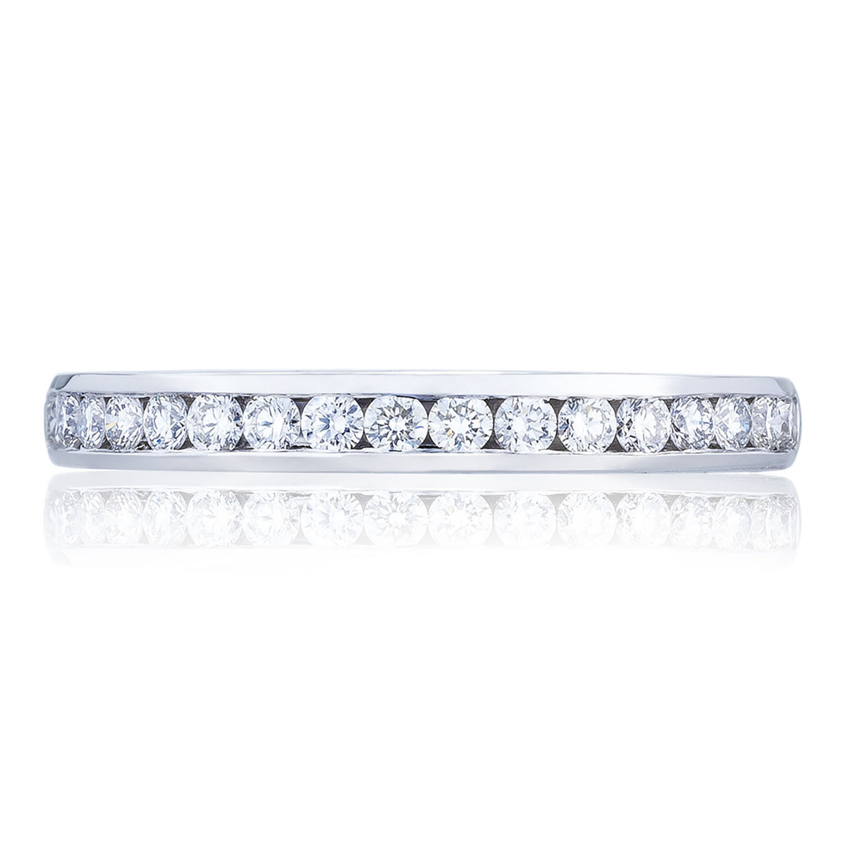 Tacori Channel Set Wedding Band in 18K White Gold