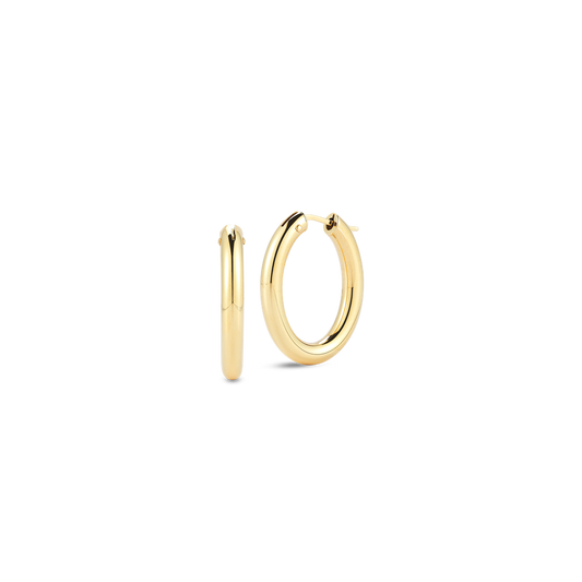18K Yellow Desinger Gold Large Oval The Perfect Hoop® Earrings