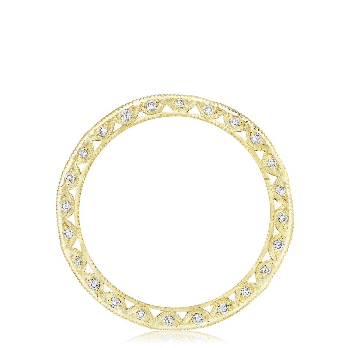 Tacori 18K Yellow Gold Twist with Diamond Accent Wedding Band