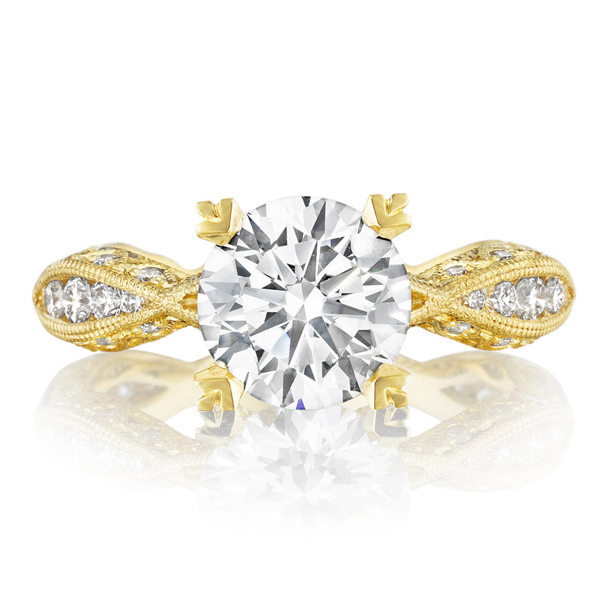 Tacori 18K Yellow Gold Round Solitaire Engagement Ring