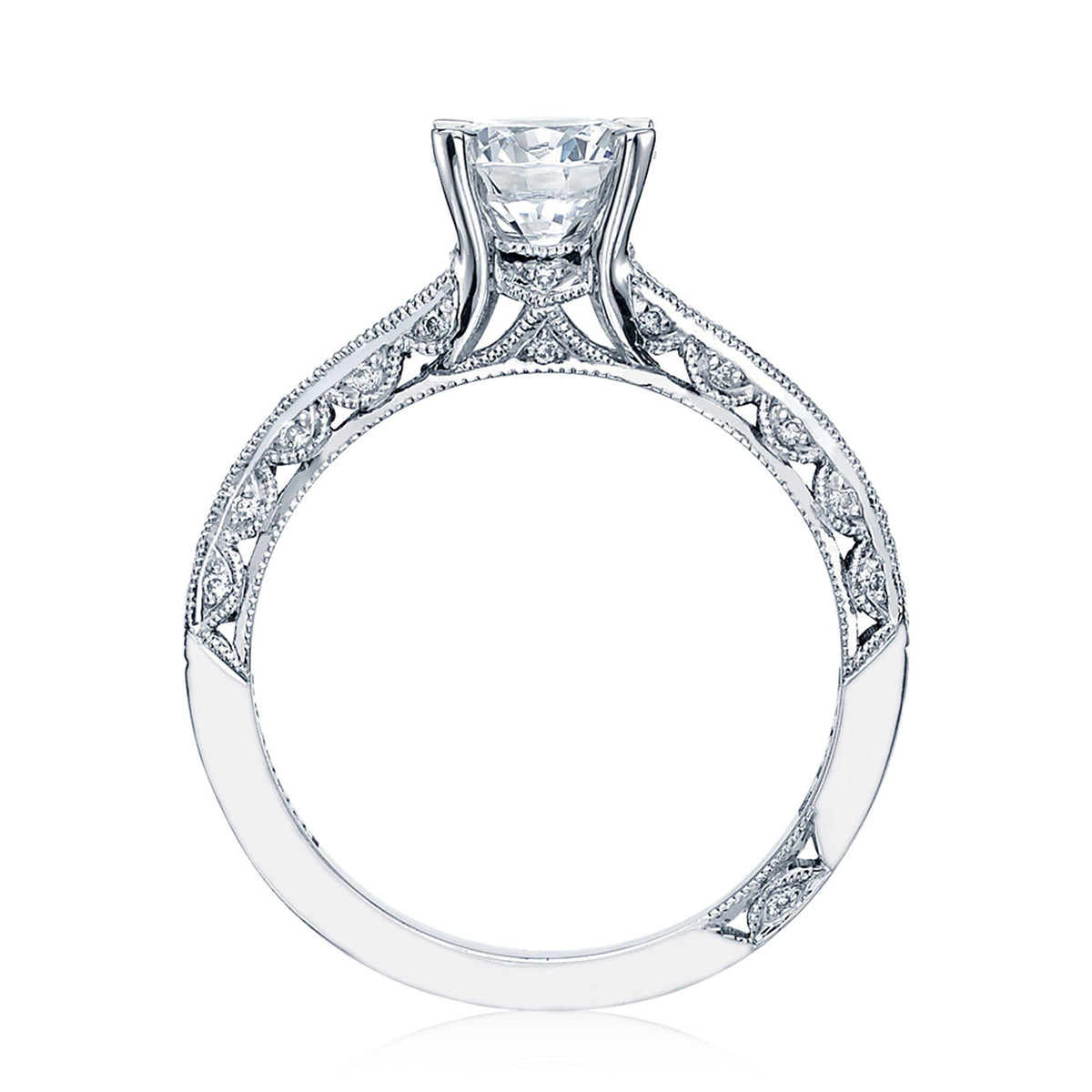 Tacori 18K White Gold Round Solitaire Engagement Ring