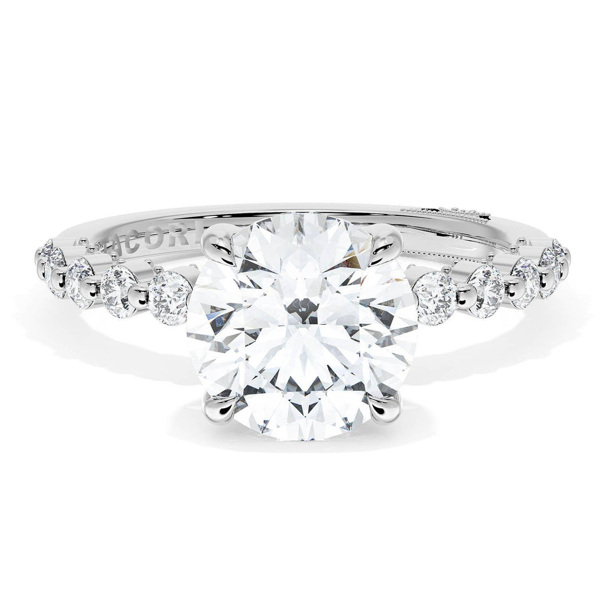 Tacori Platinum Round Solitaire Engagement Ring
