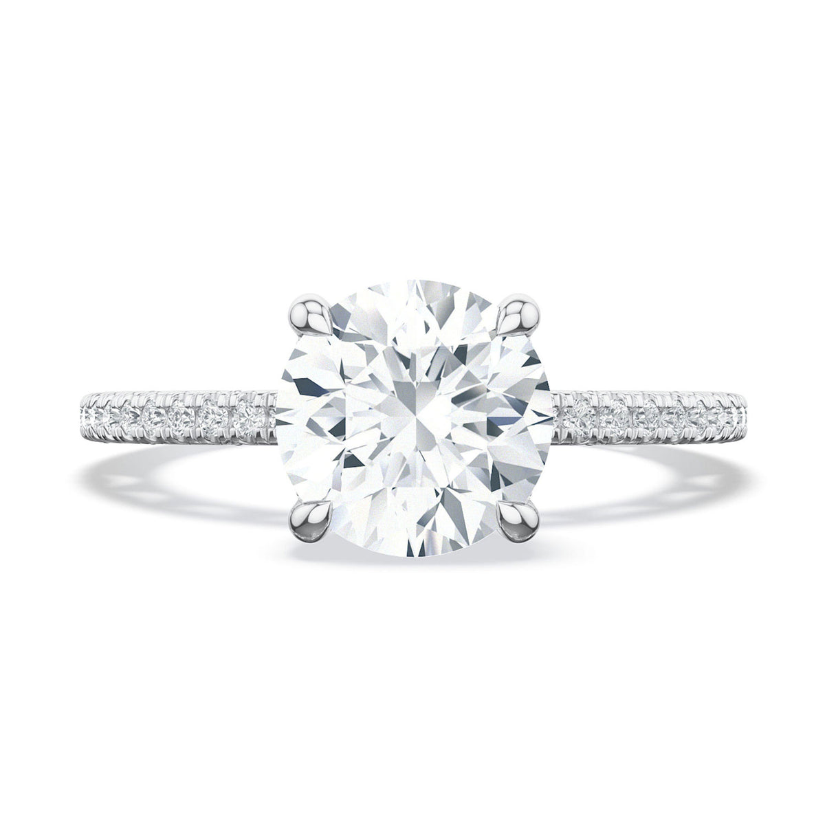Tacori Platinum Round Solitaire Engagement Ring