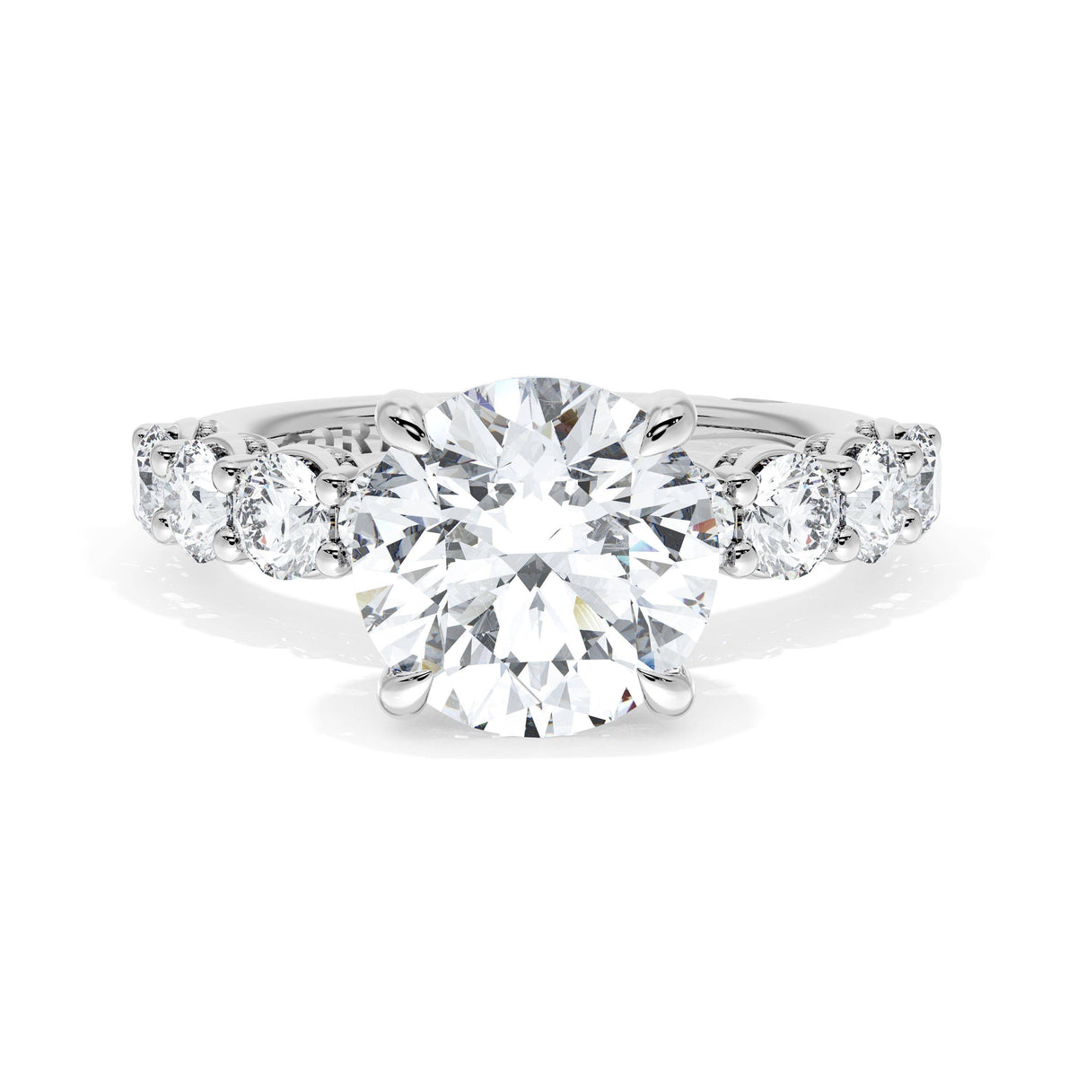Tacori Platinum & 18K Gold Round Solitaire Engagement Ring