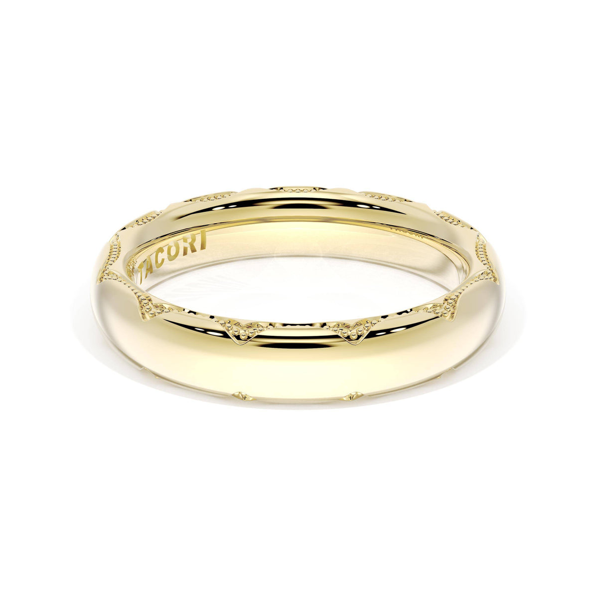 Tacori High Polish Wedding Band in 18K Yellow Gold