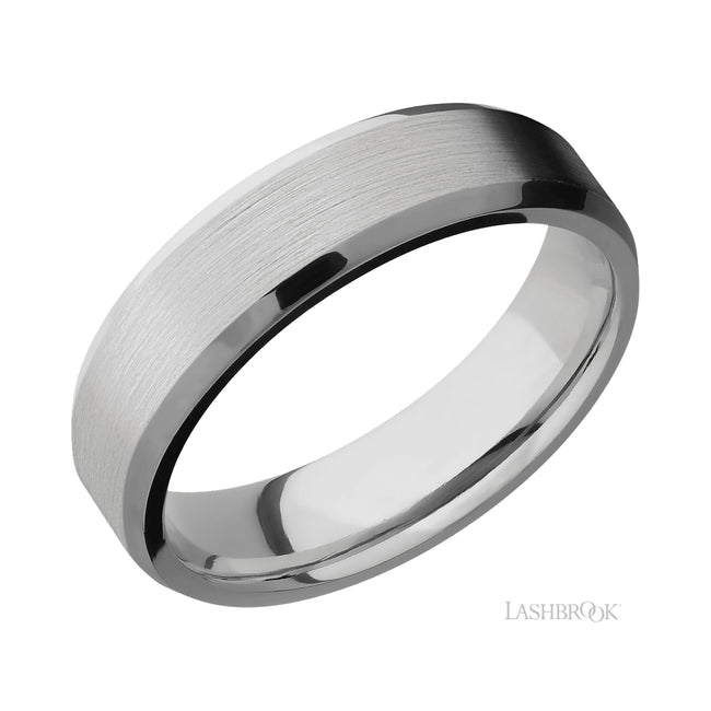 Lashbrook Beveled Titanium Band