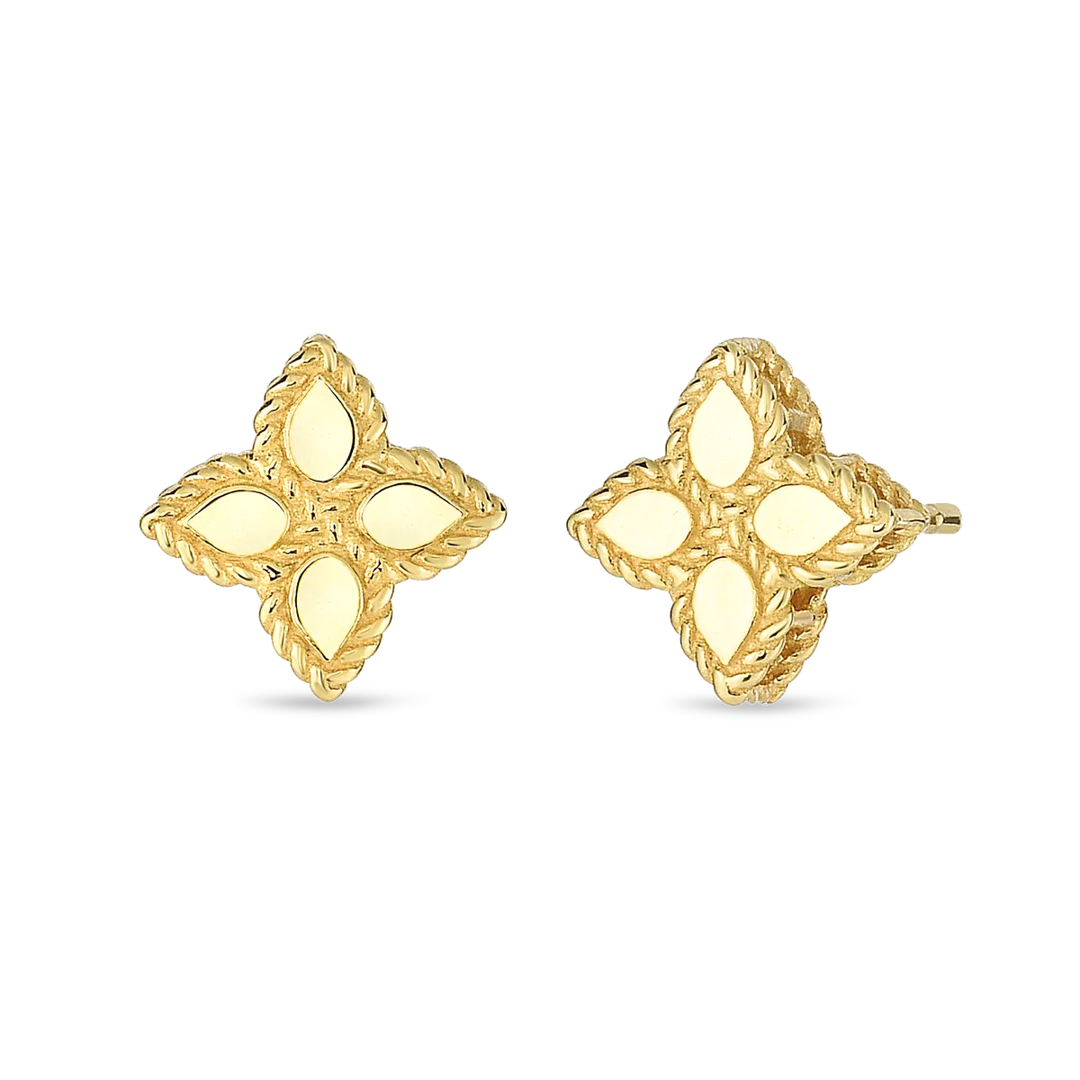 Roberto Coin 18k Yellow Gold Princess Flower Small Stud Earrings