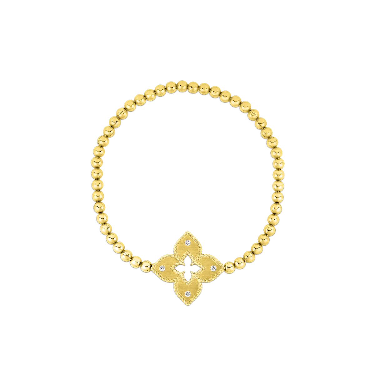 Roberto Coin 18K Gold Flower Diamond Bracelet