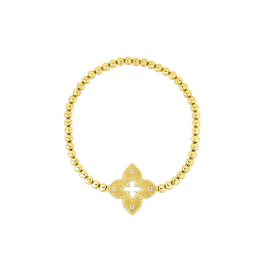Roberto Coin 18K Gold Flower Diamond Bracelet