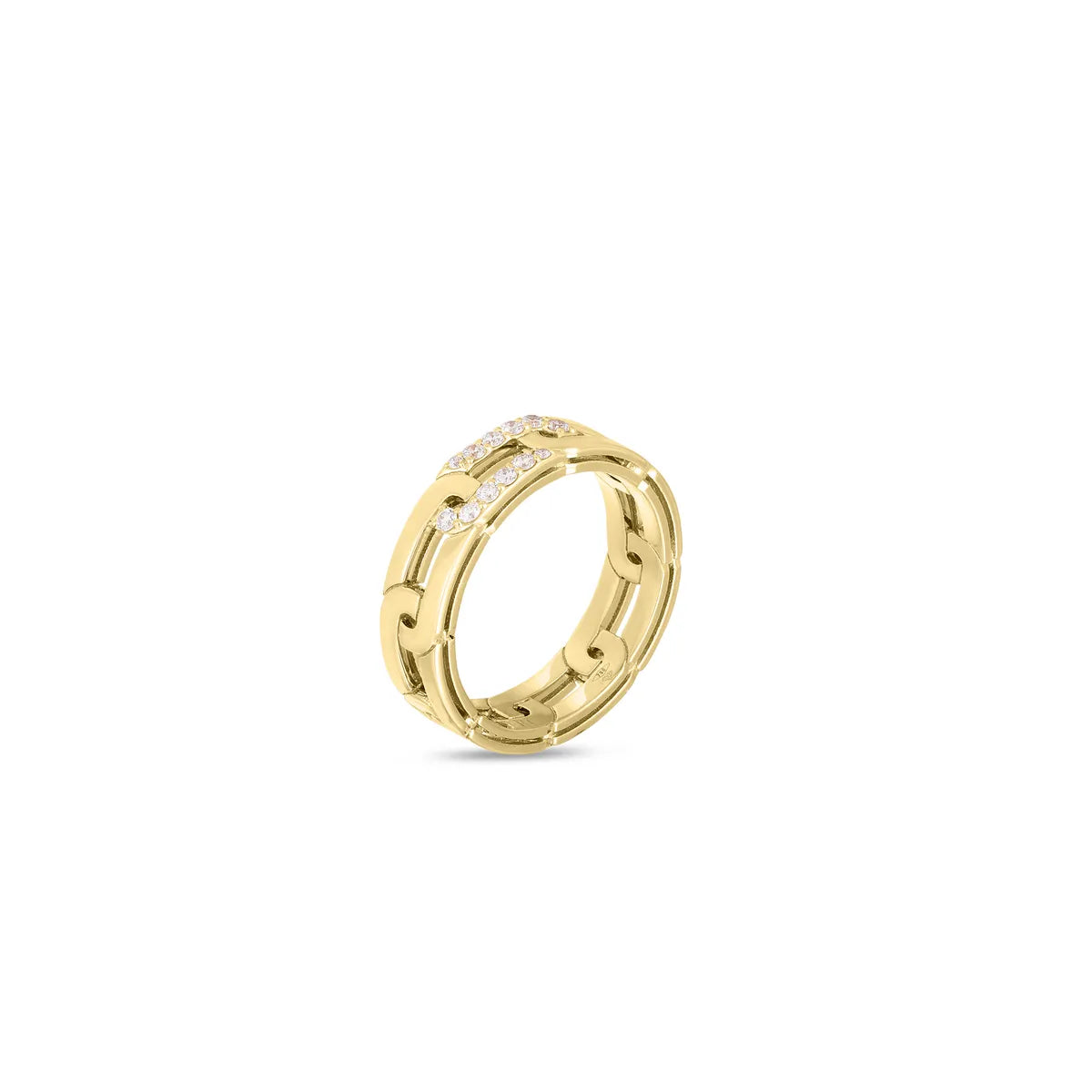 Roberto Coin 18K Yellow Gold Navarra Diamond Accent Slim Ring