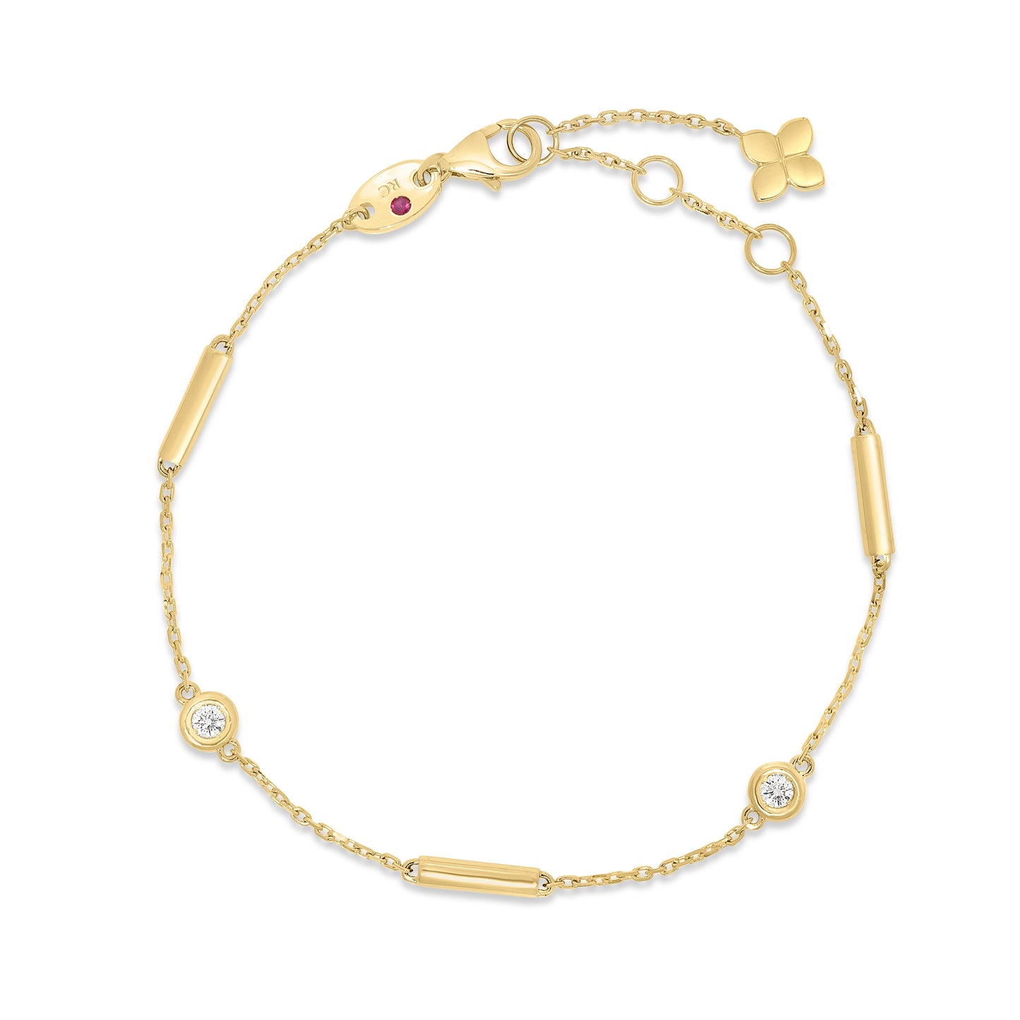 Roberto Coin 18k Diamond By The Inch Bracelet