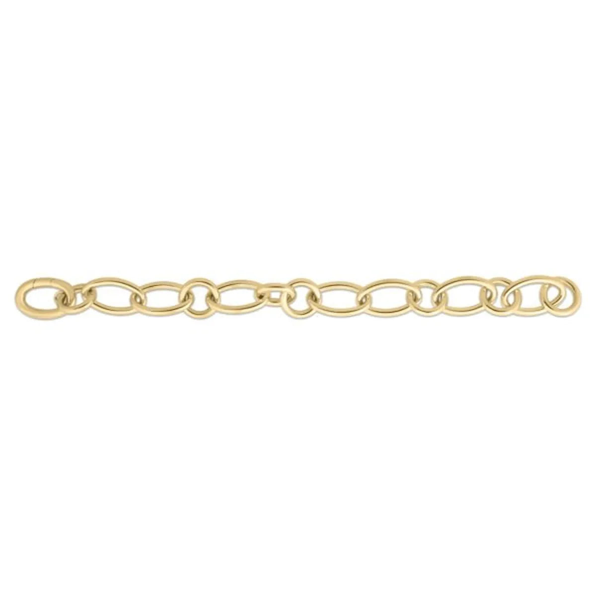 Roberto Coin 18k Yellow Gold Oval and Round Link Bracelet