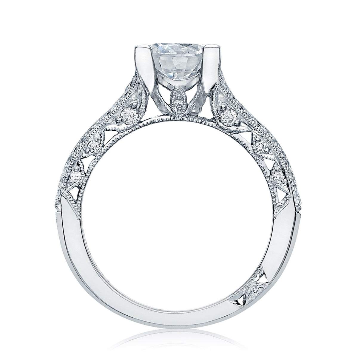 Tacori Platinum Round Solitaire Engagement Ring