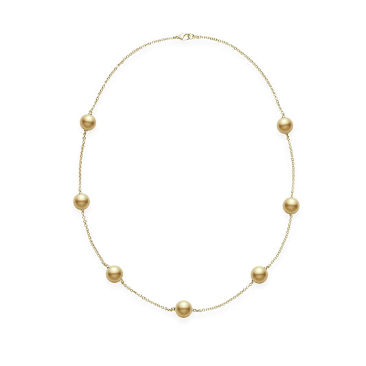 Mikimoto South Sea Cultured Pearl Necklace in 18k Yellow Gold