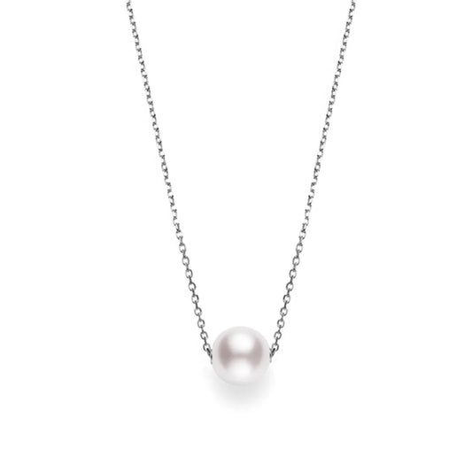 Mikimoto Akoya Cultured Pearl Pendant in 18k White Gold