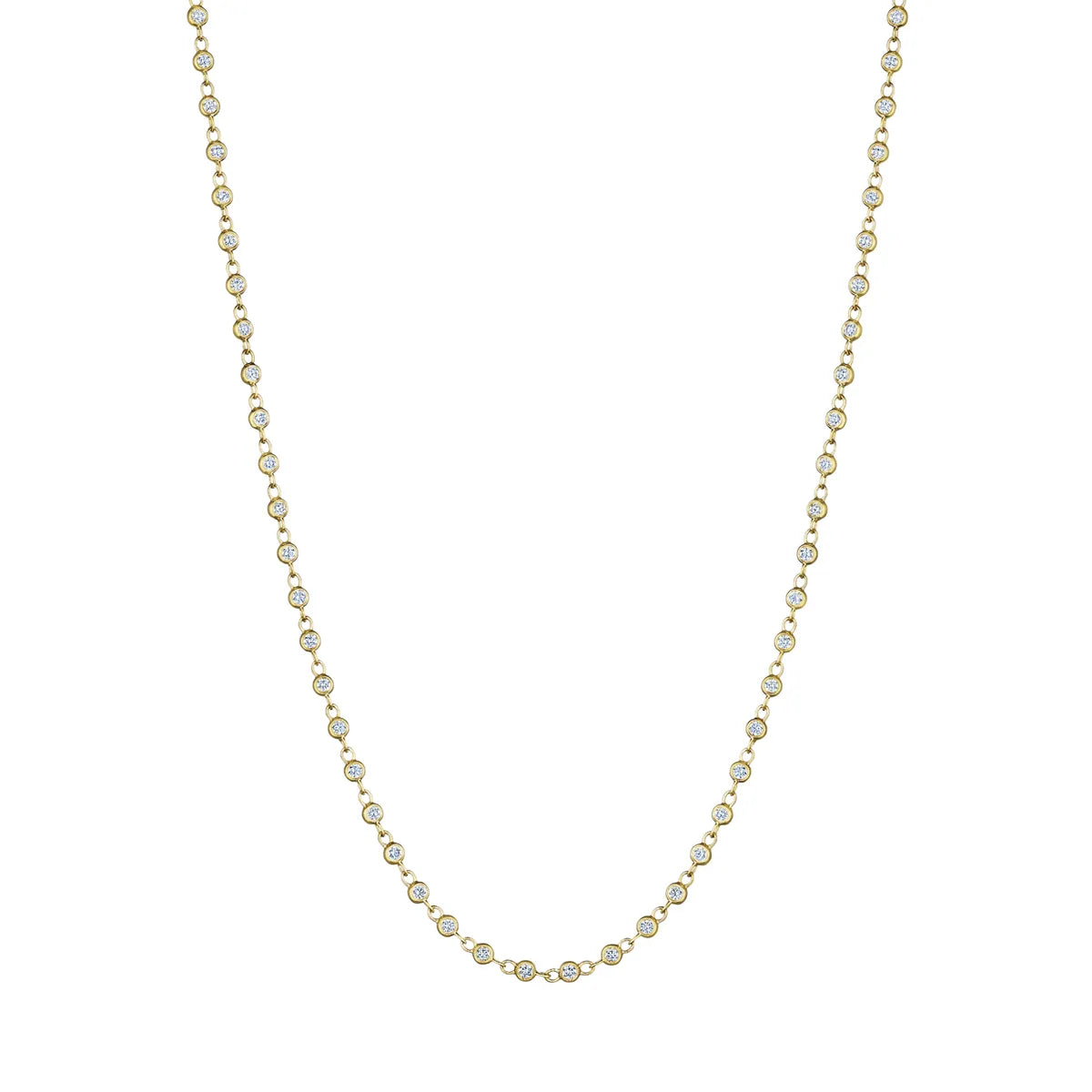 18k gold diamond gemstone necklace pendant from Lenox Collection