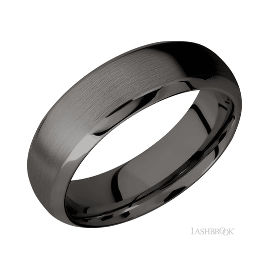 Lashbrook Domed Bevel Tantalum Noir Band