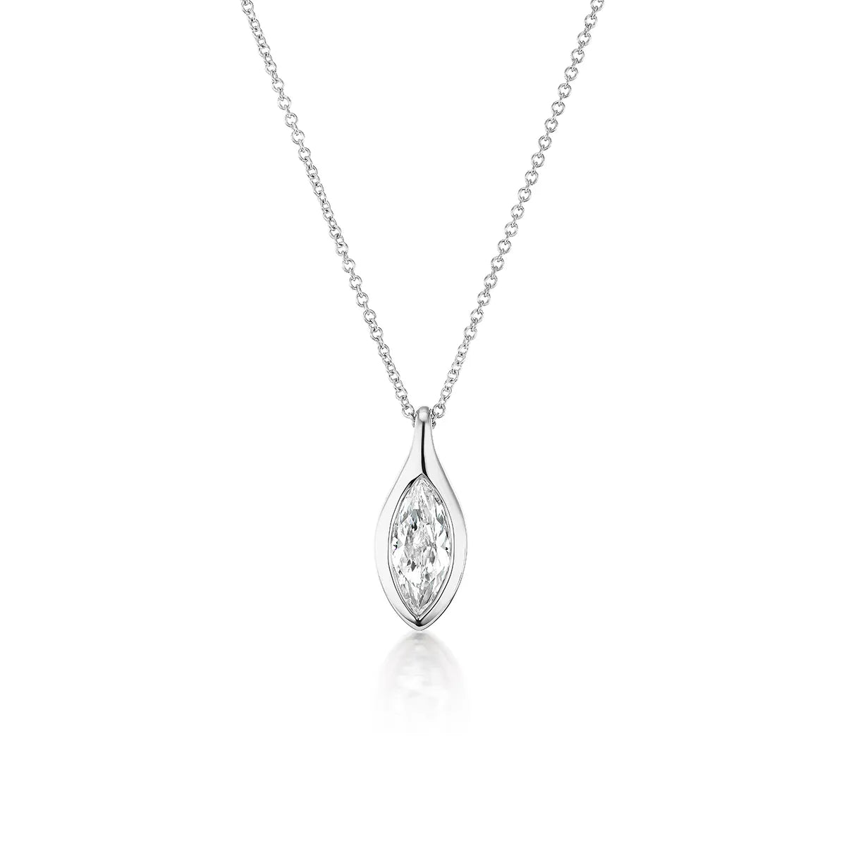18k gold diamond necklace pendant from the Lenox Collection