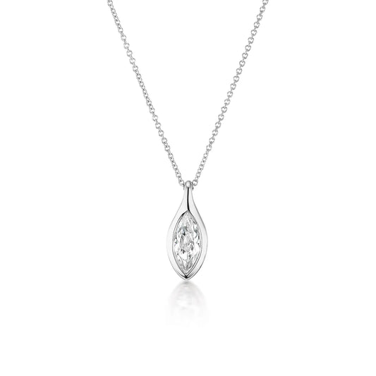 18k gold diamond necklace pendant from the Lenox Collection